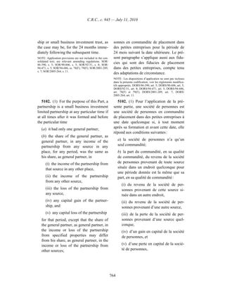 Income tax regulation