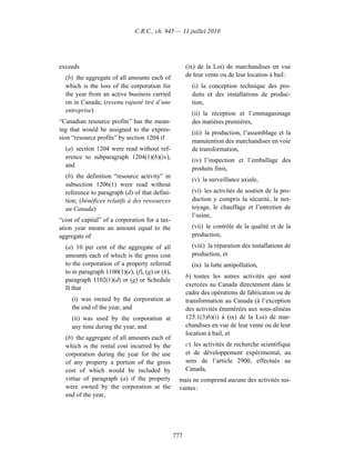 Income tax regulation