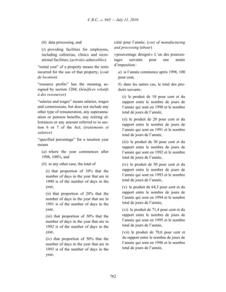 Income tax regulation