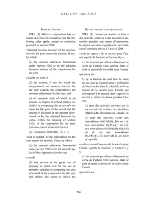 Income tax regulation