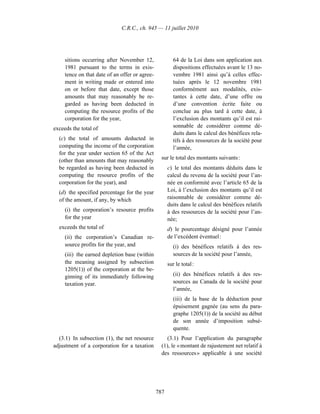 Income tax regulation