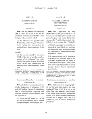 Income tax regulation