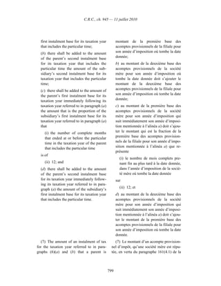 Income tax regulation