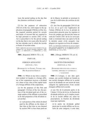 Income tax regulation