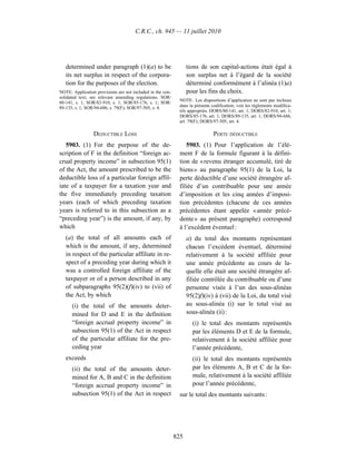 Income tax regulation