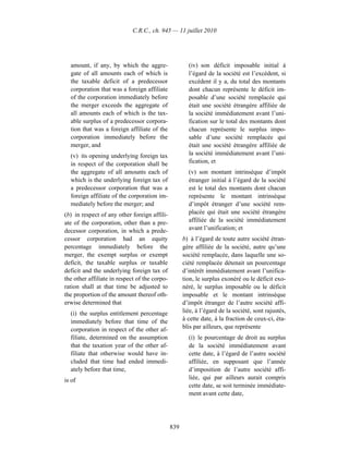 Income tax regulation