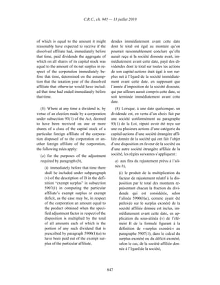 Income tax regulation