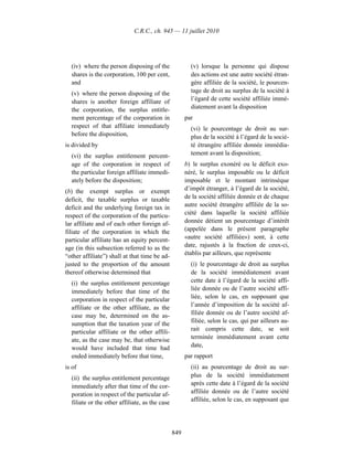 Income tax regulation