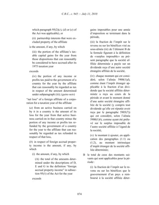 Income tax regulation