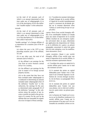 Income tax regulation