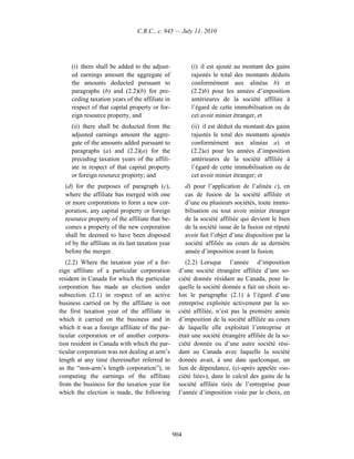 Income tax regulation