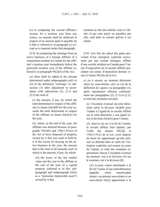 Income tax regulation