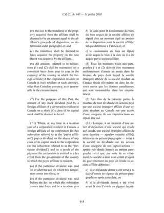 Income tax regulation