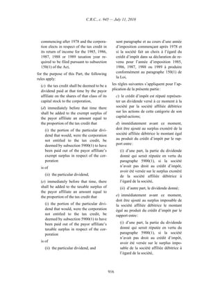 Income tax regulation