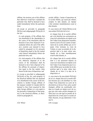 Income tax regulation