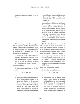 Income tax regulation