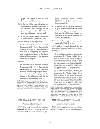 Income tax regulation