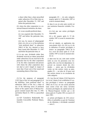 Income tax regulation