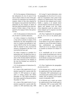 Income tax regulation