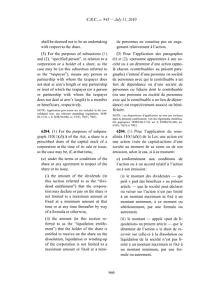 Income tax regulation