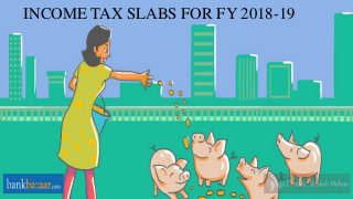 INCOME TAX SLABS FOR FY 2018-19
 