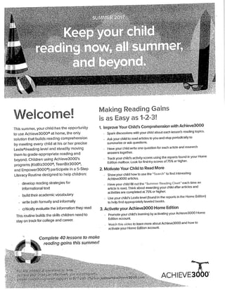 Incoming grade5summerpacket