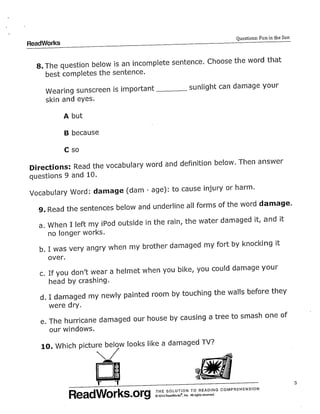 Incoming third grade students