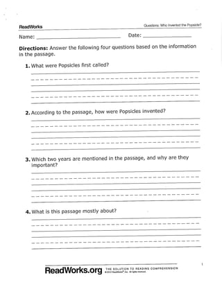 Incoming third grade students