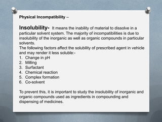 Photo For Incompatibility Incompatibilities in prescription, prescription Incompatibilities ...