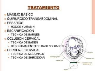 INCOMPETENCIA ITSMICO CERVICAL