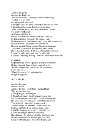the lyrics to the song incomplet by conor maynard and anth