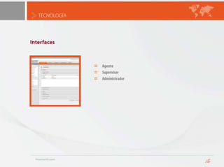 TECNOLOGÍAOutbound EnginePlataforma de contactación saliente de alto rendimientoInteracciones de Voz  sistemas de marcaciónProgresivoPredictivoIVR Saliente  Call BlastingE-mail SalienteSMS Saliente
