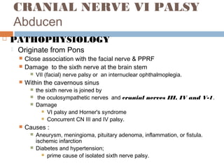 Pons Ino Inconcomitant strabismus types and different tests | PPT