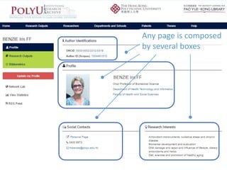 Any page is composed
by several boxes
 