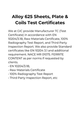 Inconel 625 Sheets, Plates, Coils.pdf