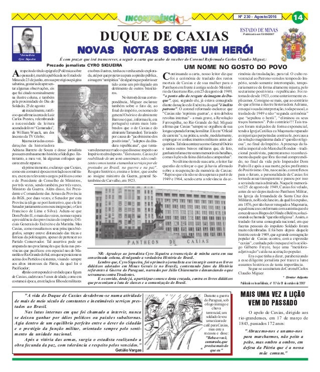 Edição Histórica do Duque de Caxias Edição Histórica do Duque de Caxias