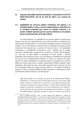 Incongruencias del precedente Huatuco | DOC