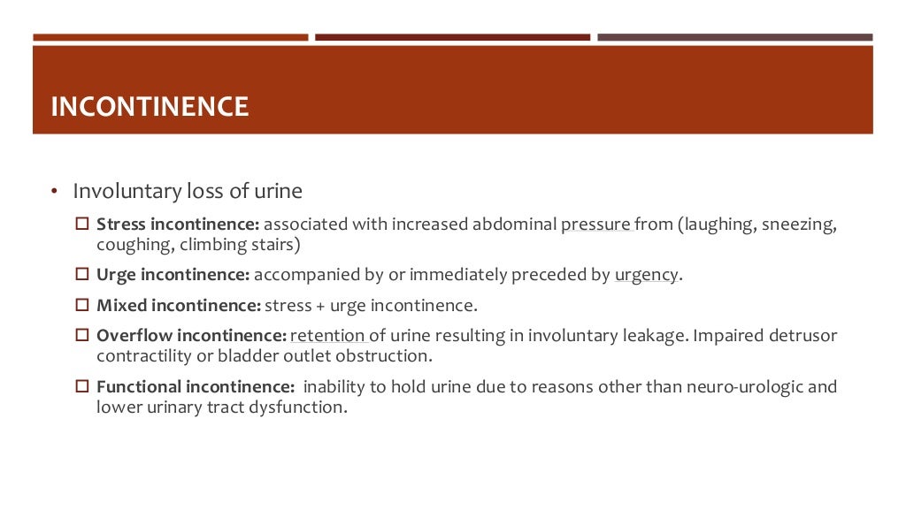Urinary Incontinence