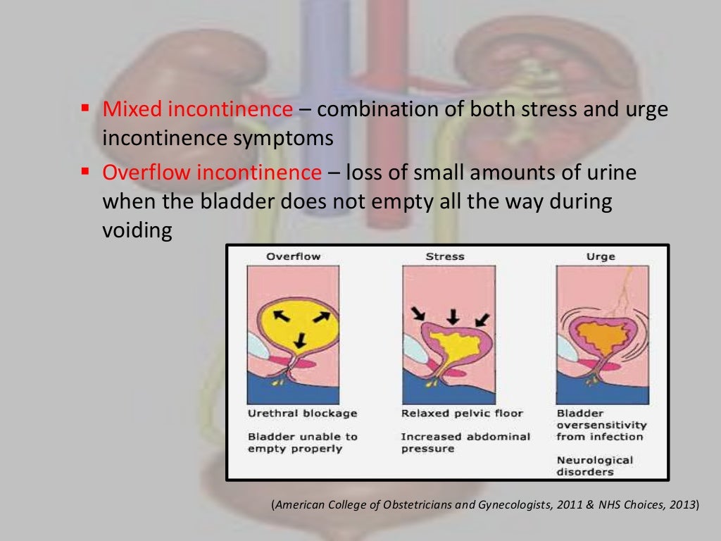 Incontinence bowel and bladder