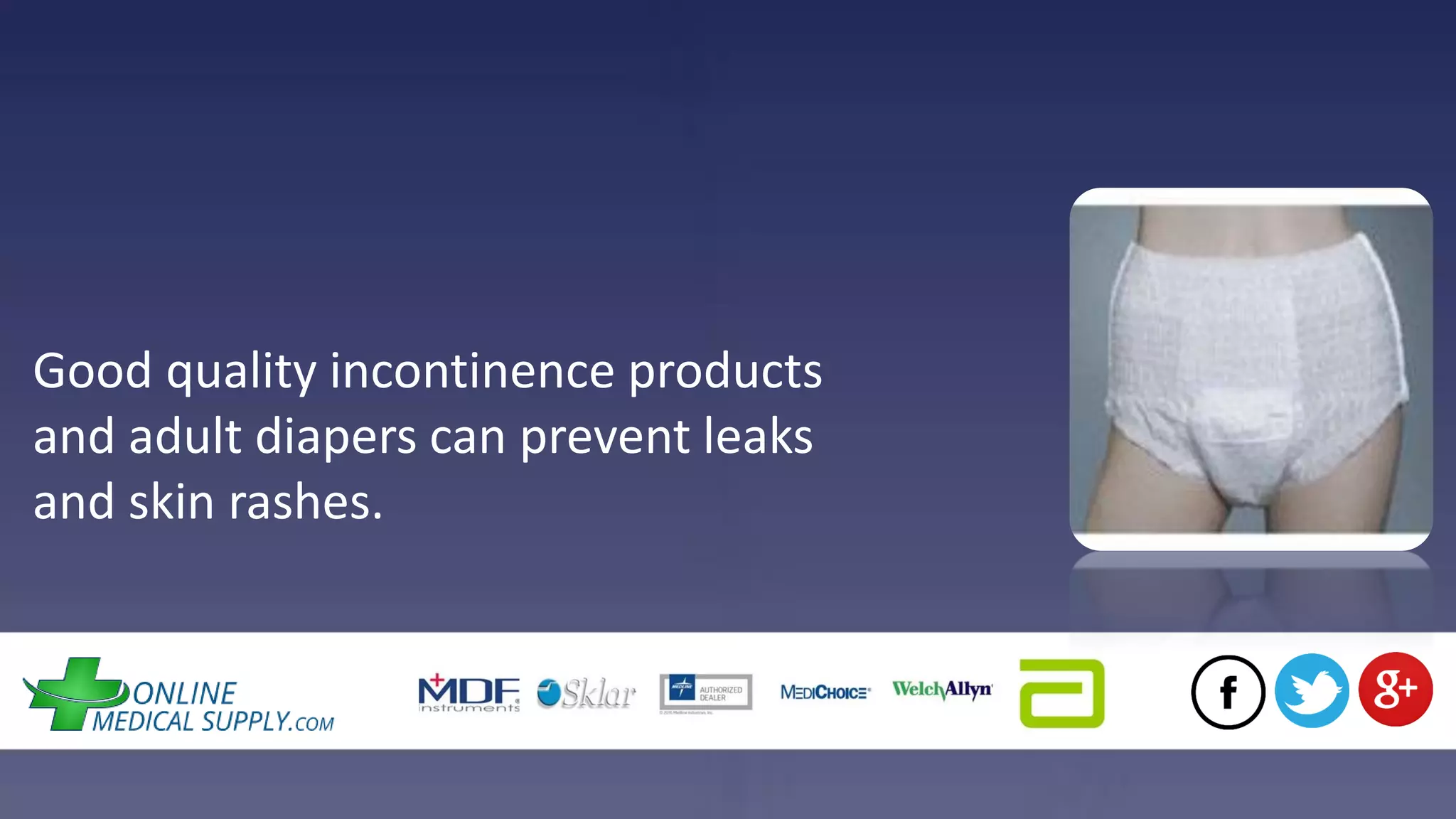 Incontinence supplies and adult diapers | PDF