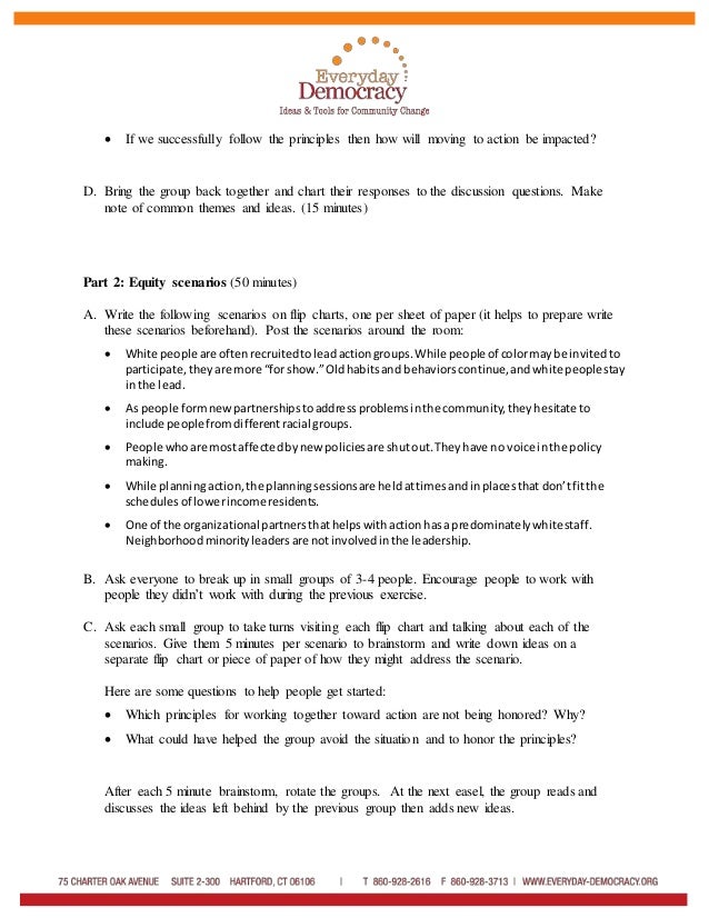 Activity for Incorporating a Racial Equity Lens in Action Teams  Slide 2