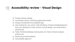 Incorporating Accessibility into SDLC Workflows | PPTX