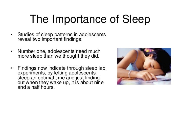 Why is sleep important teens