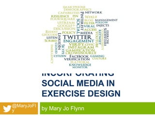 INCORPORATING
SOCIAL MEDIA IN
EXERCISE DESIGN
@MaryJoFl
y

by Mary Jo Flynn

 