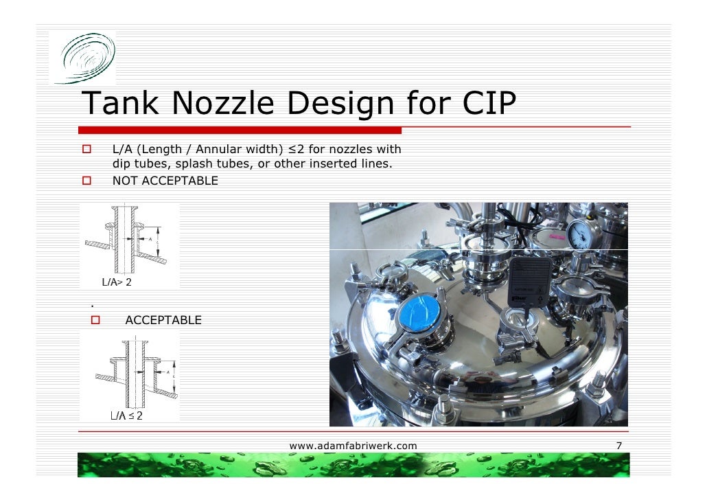 Nozzle Design Criteria | incorporating the asme bpe guidelines for cip for Nozzle Design Criteria | incorporating the asme bpe guidelines for cip for