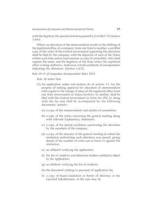 Within Incorporation INCORPORATION OF COMPANIES for company law | PDF