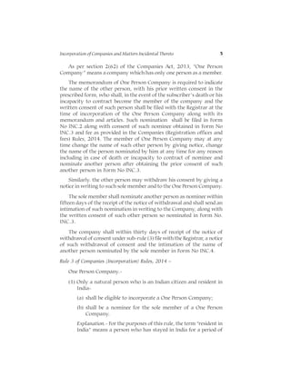 Within Incorporation INCORPORATION OF COMPANIES for company law | PDF
