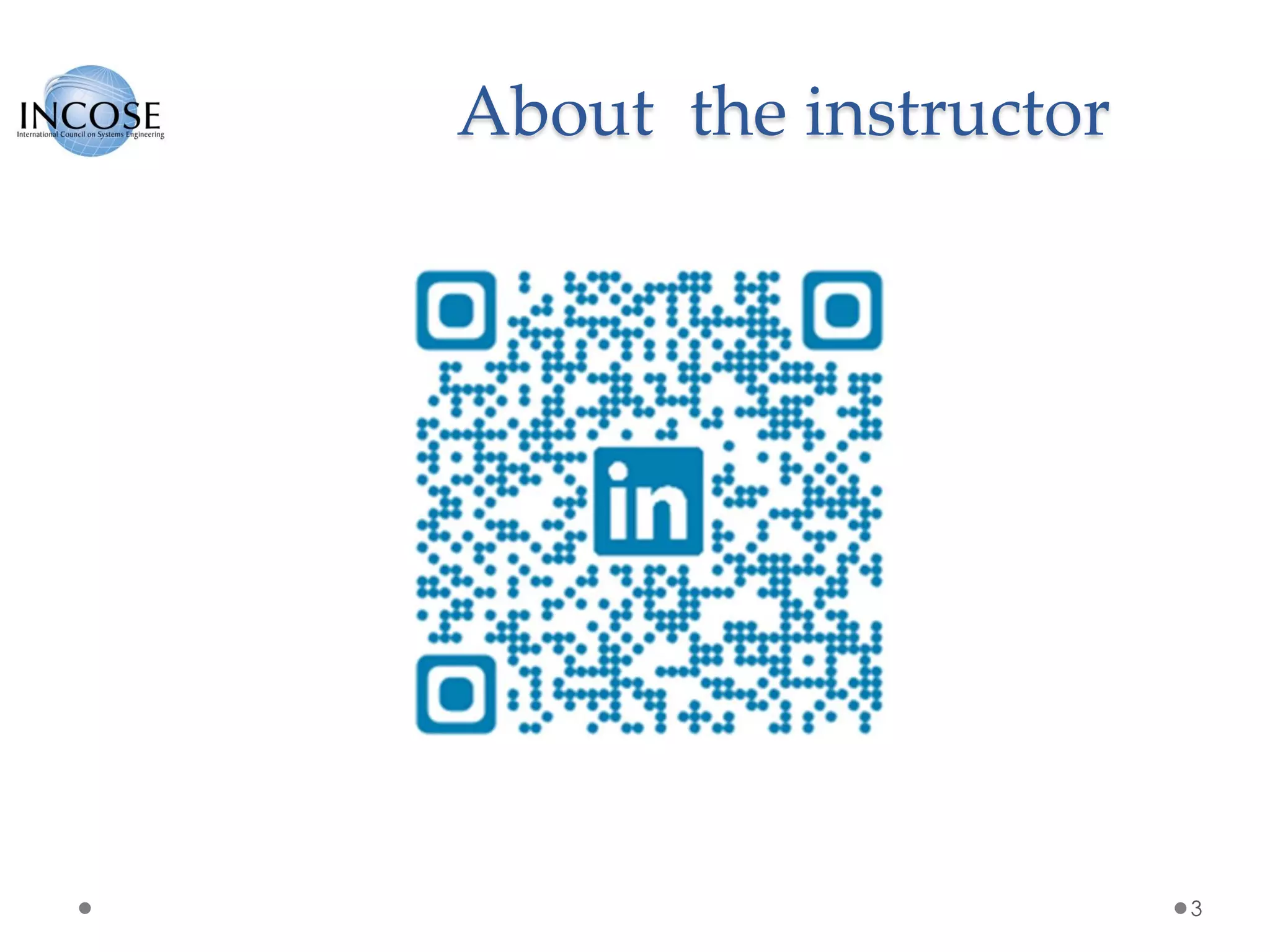 About the instructor
3
 