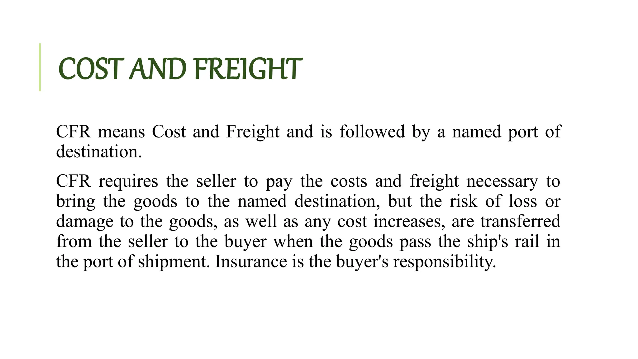 Cfr Risk INCOTERMS supply chain management important .pptx