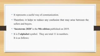 INCO terms by Shahnawaz | PPT